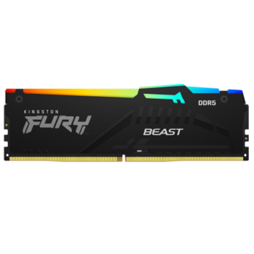 Memoria DDR5 16Gb 6400Mhz (1X16Gb) RGB Kingston Fury Beast Black