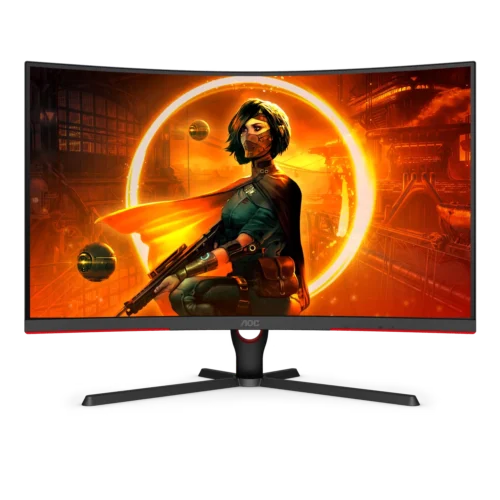 Monitor AOC 31.5" Gamer C32G3E Curvo VA FHD 165Hz Ficha USA