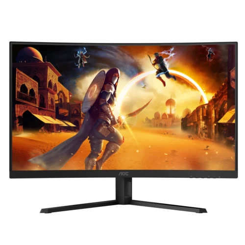Monitor AOC 31.5" Gamer CQ32G4VE Curvo VA QHD 180Hz Ficha USA