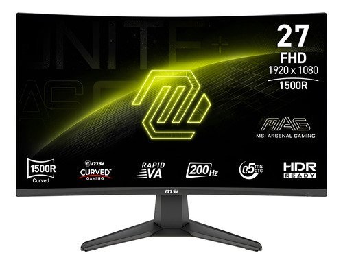 Monitor MSI 27" Gamer MAG 276CF E20 Curvo VA FHD 200Hz