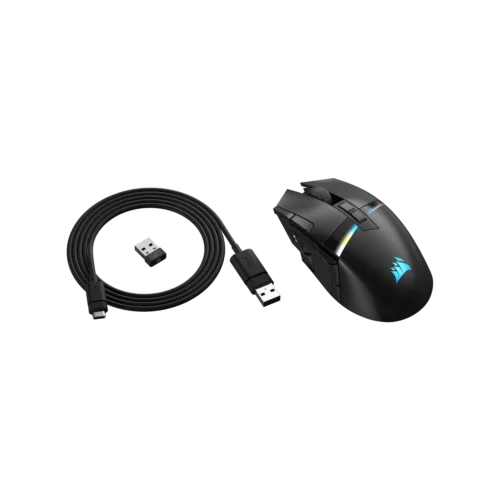 Mouse Gamer Inalámbrico Corsair Darkstar RGB MMO Negro