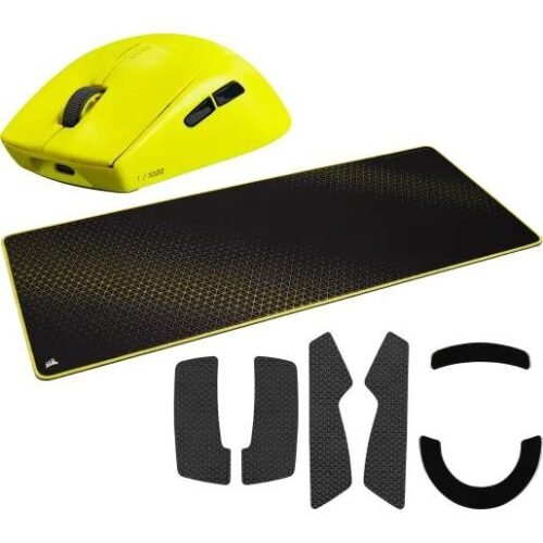 Mouse Gamer Inalámbrico Corsair M75 Air Amarillo + Mousepad