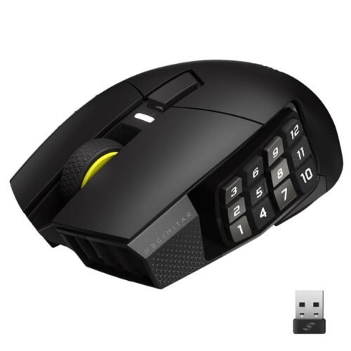 Mouse Gamer Inalámbrico Corsair Scimitar Elite SE Negro