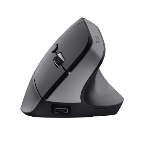 Mouse Inalámbrico Trust Bayo+ Ergo Negro