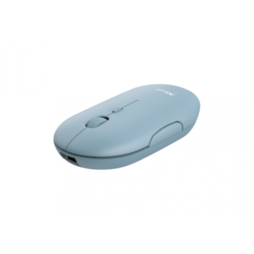 Mouse Inalámbrico Trust Puck Recargable Azul