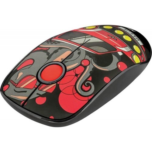 Mouse Inalámbrico Trust Sketch Silent Rojo