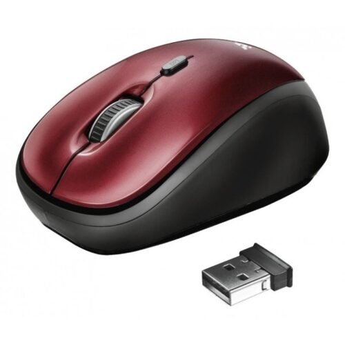 Mouse Inalámbrico Trust Yvi Eco Rojo