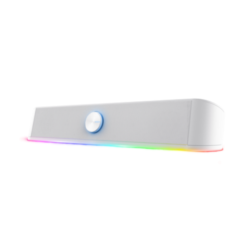 Parlante Gamer Trust Barra de Sonido Thorne GXT619 RGB Blanco