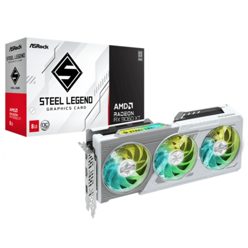 Placa de Video ASRock RX 9060 XT 8Gb Steel Legend White OC