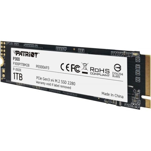 SSD M.2 1Tb Patriot P300 Nvme Pcie Gen3