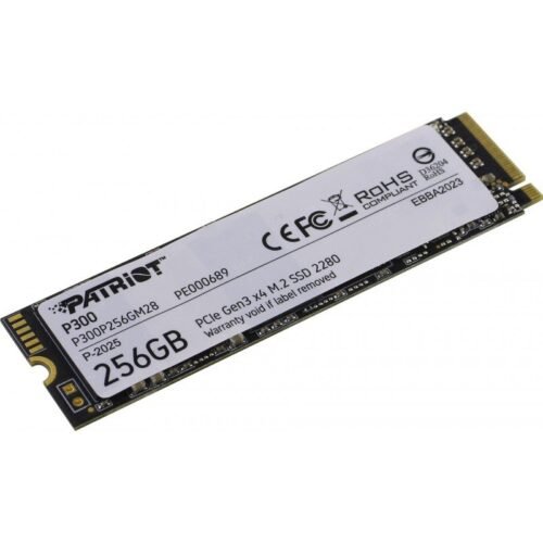 SSD M.2 256Gb Patriot P300 Nvme Pcie Gen3