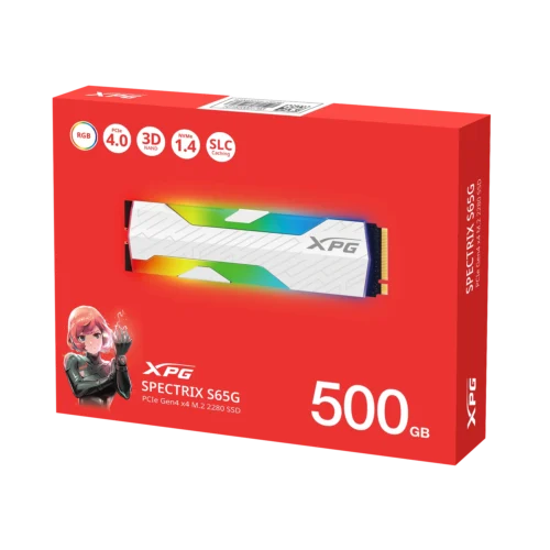 SSD M.2 512Gb Adata Xpg Spectrix S65G Rgb Nvme Pcie Gen4