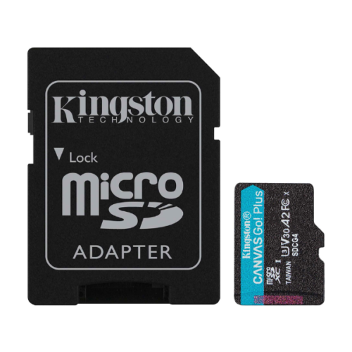 Tarjeta MicroSD 128Gb Kingston Canvas Go Plus Gen4 C/Adaptador