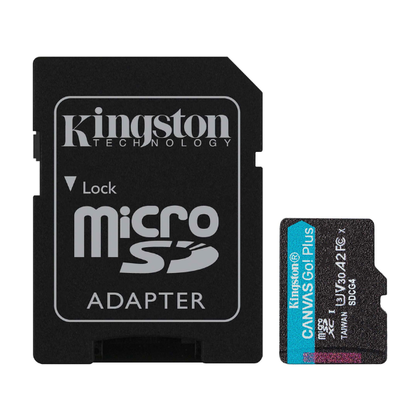 Tarjeta MicroSD 128Gb Kingston Canvas Go Plus Gen4 C/Adaptador