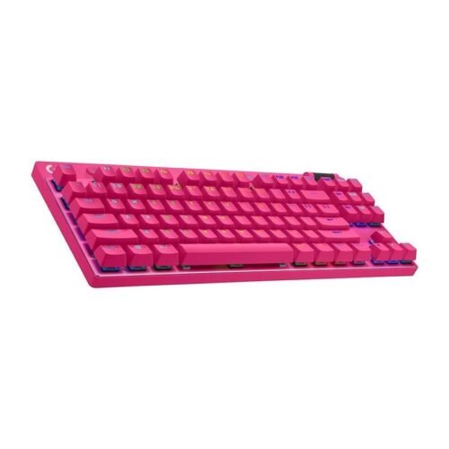 Teclado Gamer Inalámbrico Logitech Pro X TKL Magenta