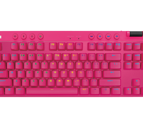 Teclado Gamer Inalámbrico Logitech Pro X TKL Magenta