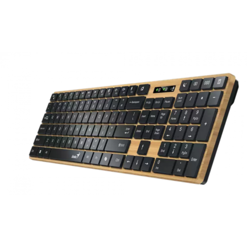 Teclado Inalámbrico Genius Slimstar 7250BT AI Pine Wood