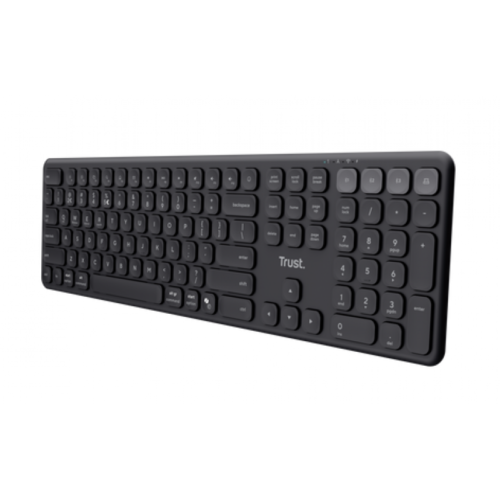 Teclado Inalámbrico Trust Vaiya Multidispositivo Negro