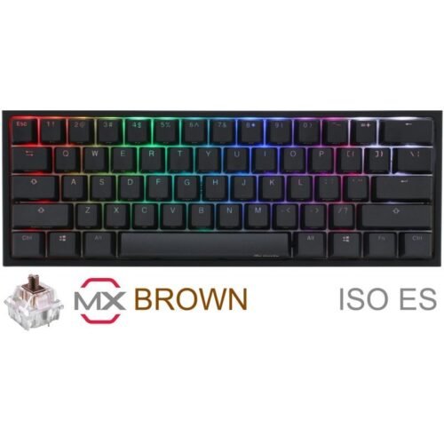 Teclado Mecánico Gamer Ducky One 2 Mini RGB Cherry MX Brown