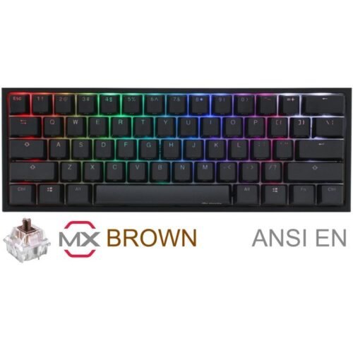 Teclado Mecánico Gamer Ducky One 2 Mini RGB Cherry MX Brown (Inglés)