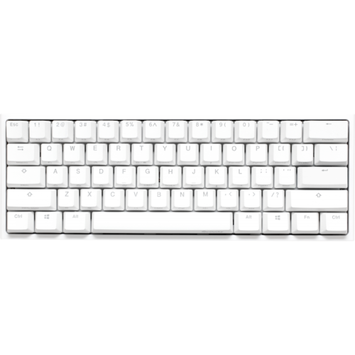 Teclado Mecánico Gamer Ducky One 2 Mini RGB Cherry MX Brown Pure White