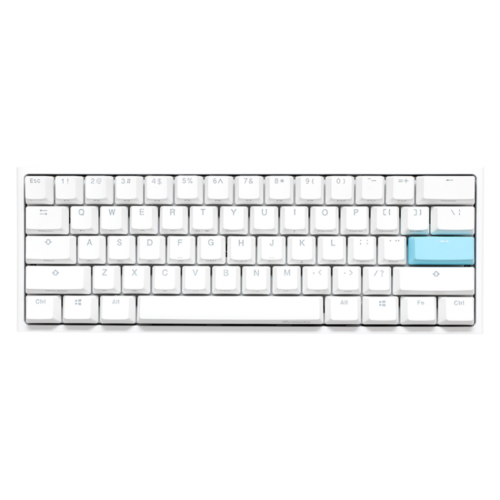 Teclado Mecánico Gamer Ducky One 2 Mini RGB Kailh BOX Brown Pure White (Inglés)