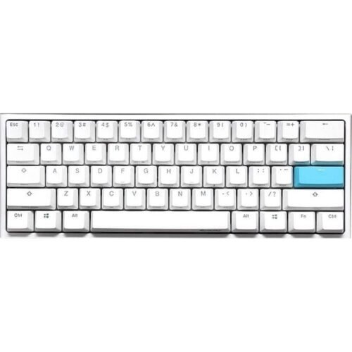 Teclado Mecánico Gamer Ducky One 2 Mini RGB Kailh BOX Silent Red Pure White