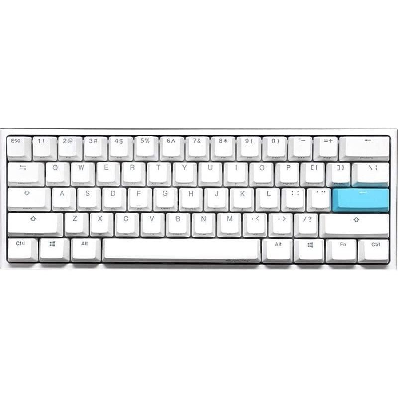 Teclado Mecánico Gamer Ducky One 2 Mini RGB Kailh BOX Silent Red Pure White
