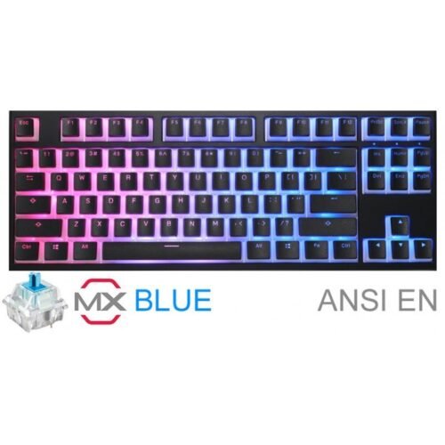 Teclado Mecánico Gamer Ducky One 2 TKL RGB Cherry MX Blue Pudding (Inglés)