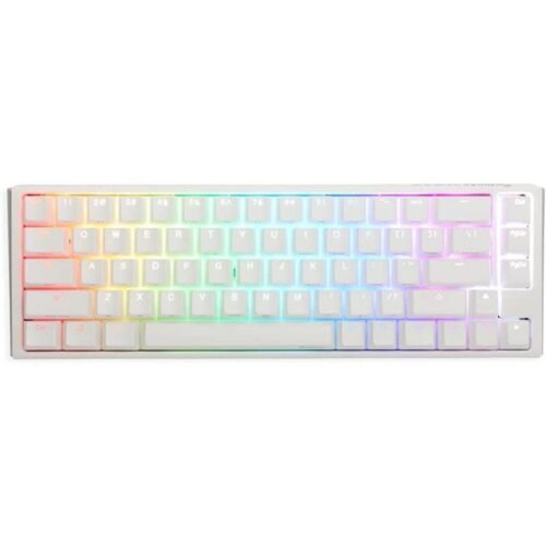 Teclado Mecánico Gamer Ducky One 3 SF Cherry MX Silent Red Blanco RGB (Inglés)