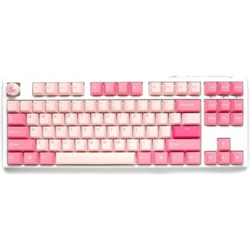 Teclado Mecánico Gamer Ducky One 3 TKL Cherry MX Red Gossamer Pink RGB Hotswap (Inglés)