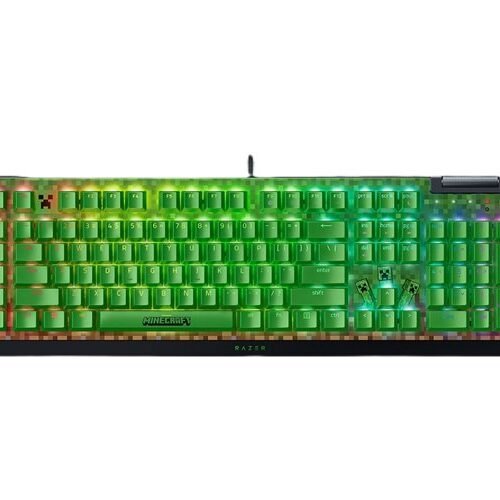 Teclado Mecánico Gamer Razer BlackWidow V4 X Minecraft Edition Green Switch (Inglés)