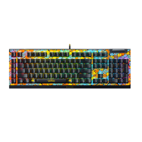 Teclado Mecánico Gamer Razer BlackWidow V4 X Pokémon Edition