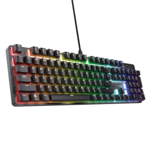 Teclado Mecánico Gamer Trust GXT 871 Zora Negro (Inglés)