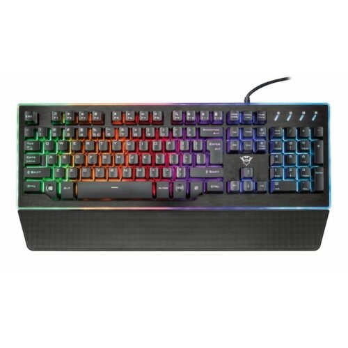 Teclado Semi Mecánico Gamer Trust GXT 860 Thura Negro
