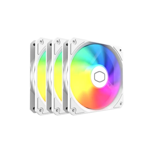 Ventilador de Gabinete Cooler Master MF120 Lite ARGB White 3-Pack