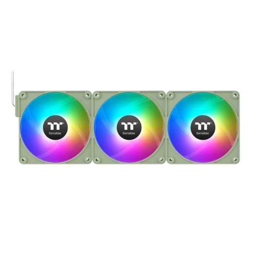 Ventilador de Gabinete Thermaltake CT120 EX ARGB 3-Pack Matcha Green