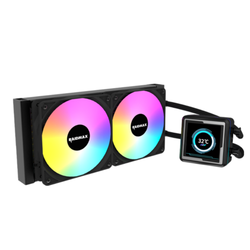 Watercooler Raidmax LM240 RGB LCD Black