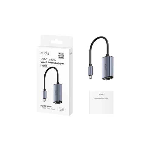 Adaptador de Red Cudy UE10C USB-C a Gigabit Ethernet