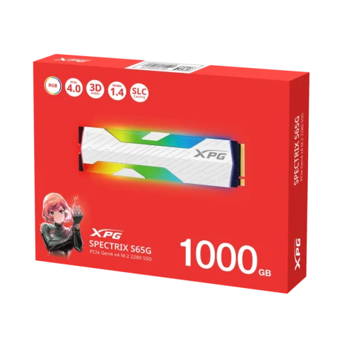 SSD M.2 1Tb Adata Xpg Spectrix S65G Rgb Nvme Pcie Gen4