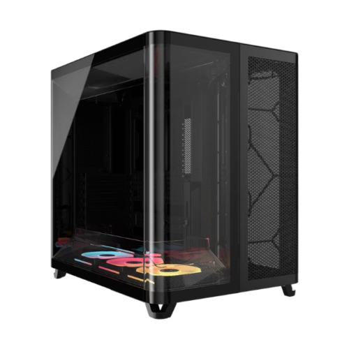 Gabinete Corsair Air 5400 LX-R RGB iCUE Link Mid Tower TG Black