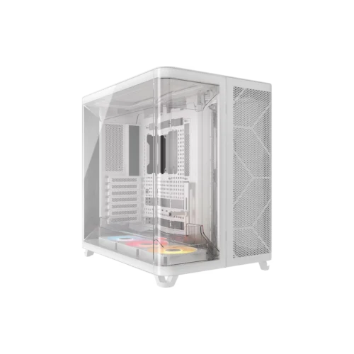Gabinete Corsair Air 5400 RS-R ARGB Mid Tower TG Triple Chamber White