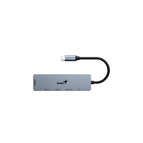 Hub USB-C Genius UH-500 5 en 1 (HDMI 4K 60Hz, PD 100W)