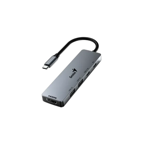Hub USB-C Genius UH-500 5 en 1 (HDMI 4K 60Hz, PD 100W)