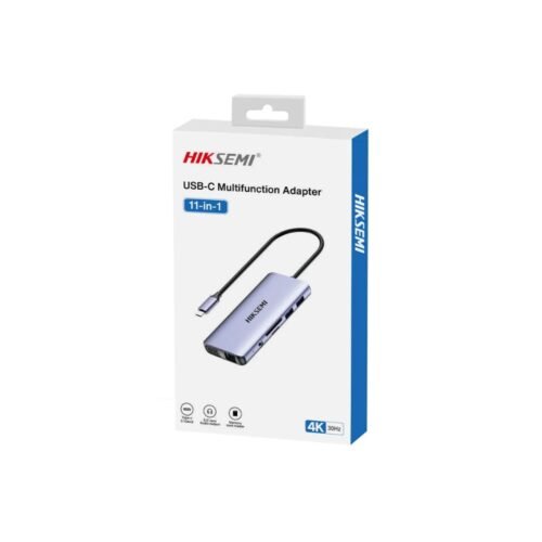 Hub USB-C Hiksemi DS11 11 en 1 (HDMI, VGA, RJ45, USB)