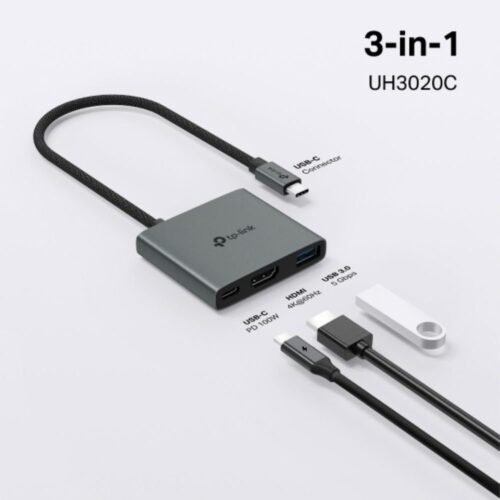 Hub USB-C TP-Link UH3020C 3 en 1 (HDMI, USB 3.0, USB-C)