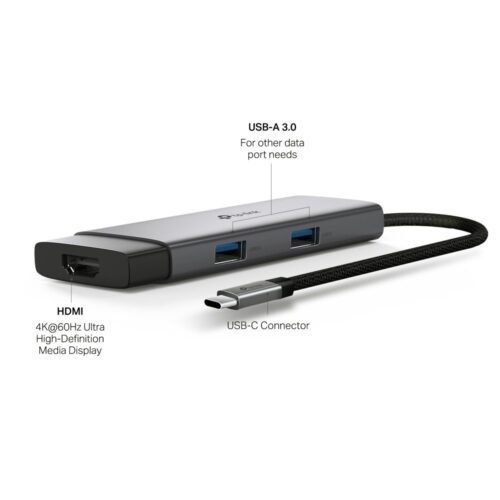 Hub USB-C TP-Link UH5020C 5 en 1 (HDMI 4K, PD 100W)