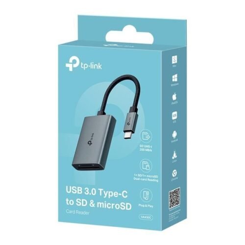 Lector de Tarjetas SD y microSD TP-Link UA430C USB-C 3.0