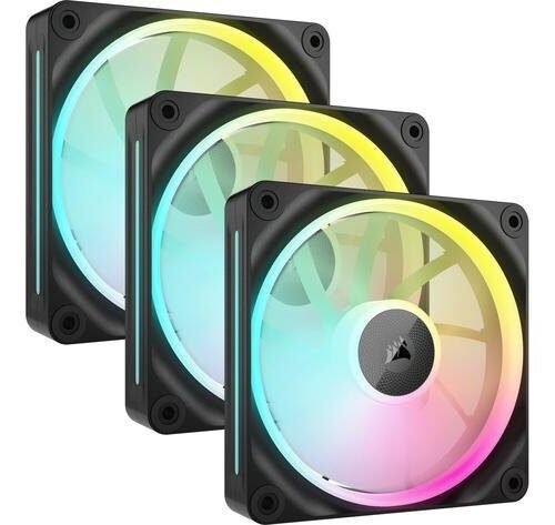 Ventilador de Gabinete Corsair iCUE Link LX120 RGB 120mm Black (Pack X3)