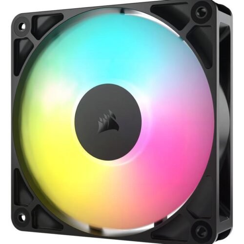 Ventilador de Gabinete Corsair RS120 ARGB 120mm Black (Pack X3)